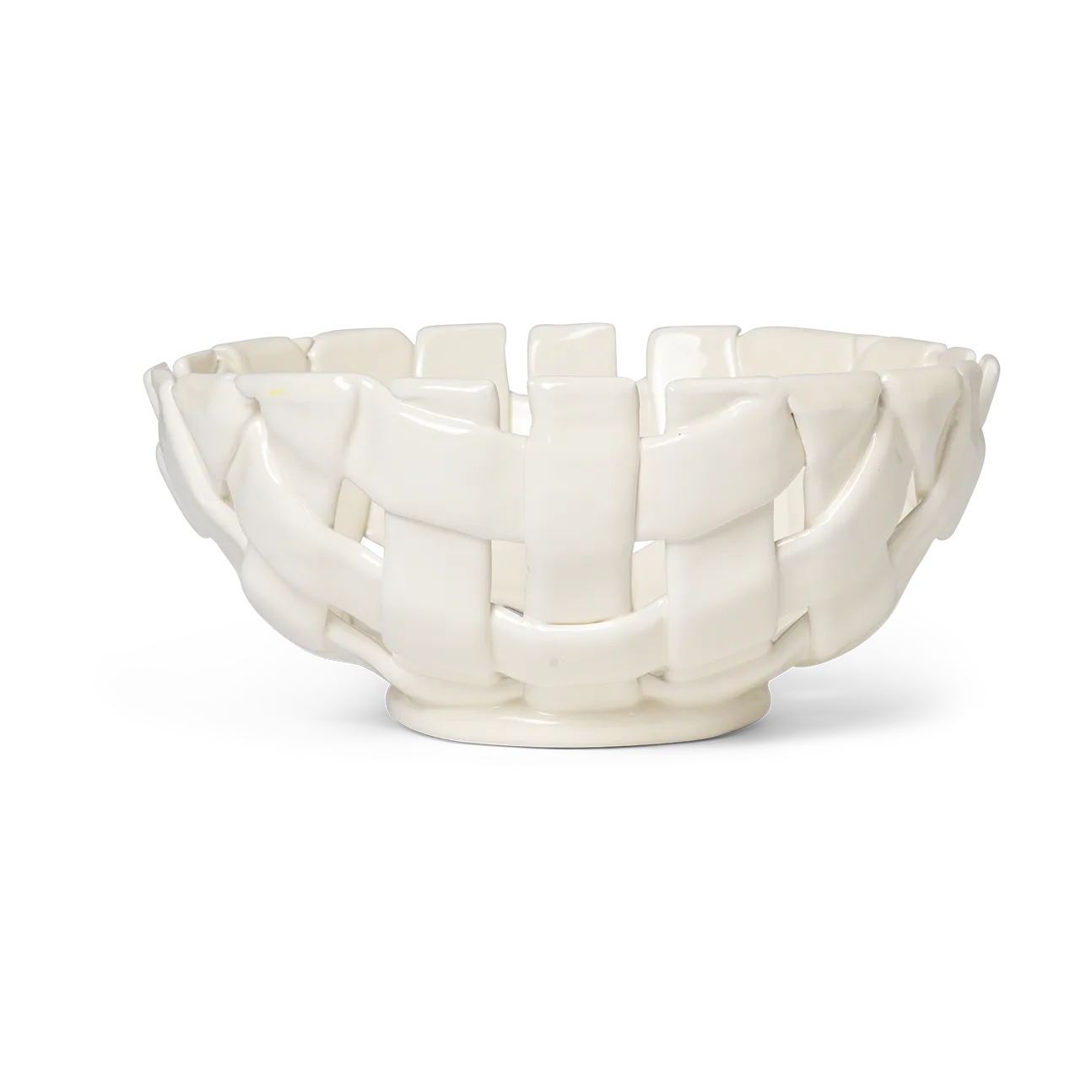 Plait skål Ø24 cm, Off white Ferm Living
