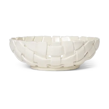 Plait skål Ø30 cm - Off white - Ferm Living