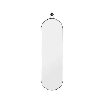 Poise oval spegel - svart - Ferm Living