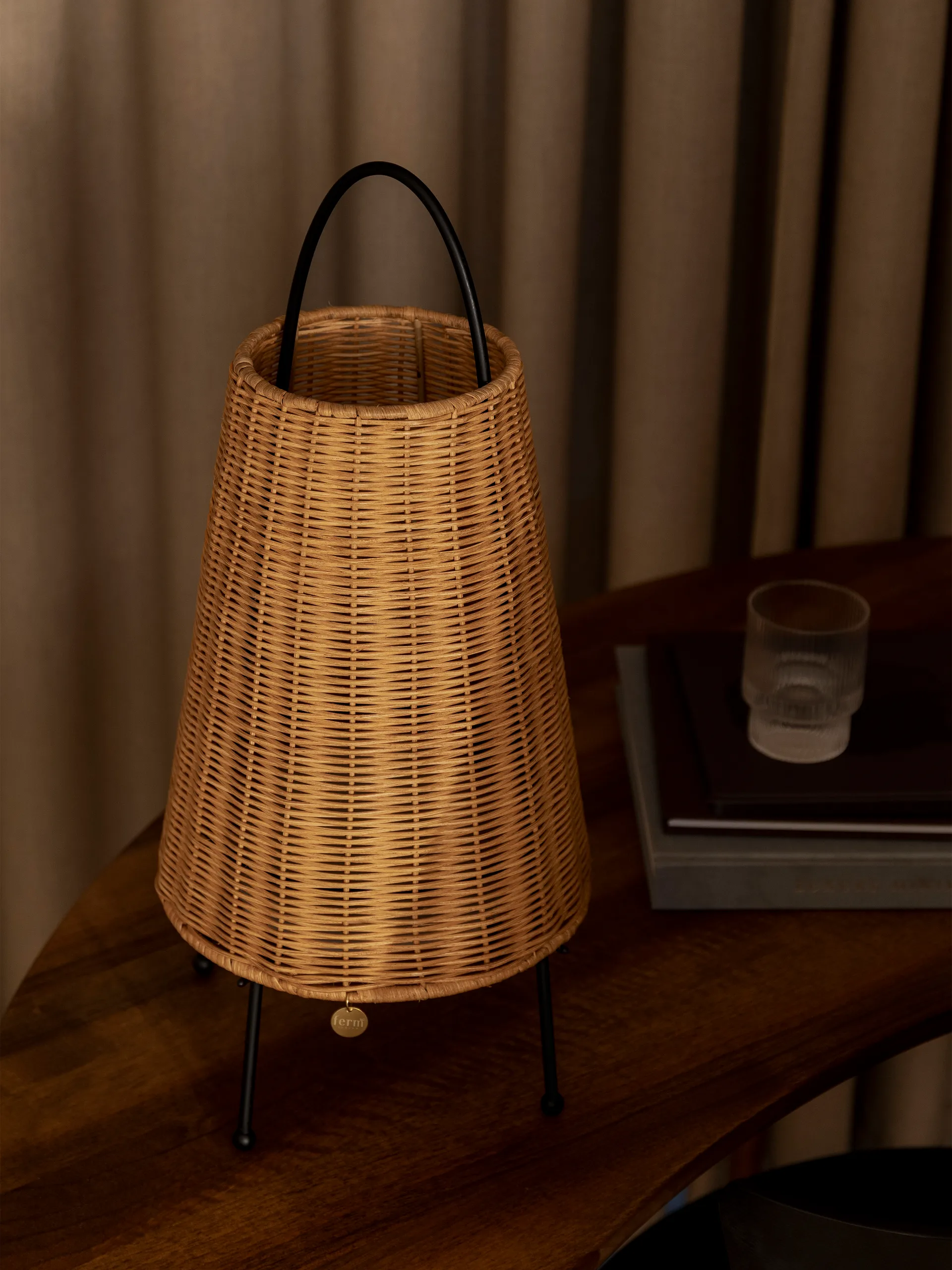 Porti Braided bordslampa 50 cm, Natural Ferm Living
