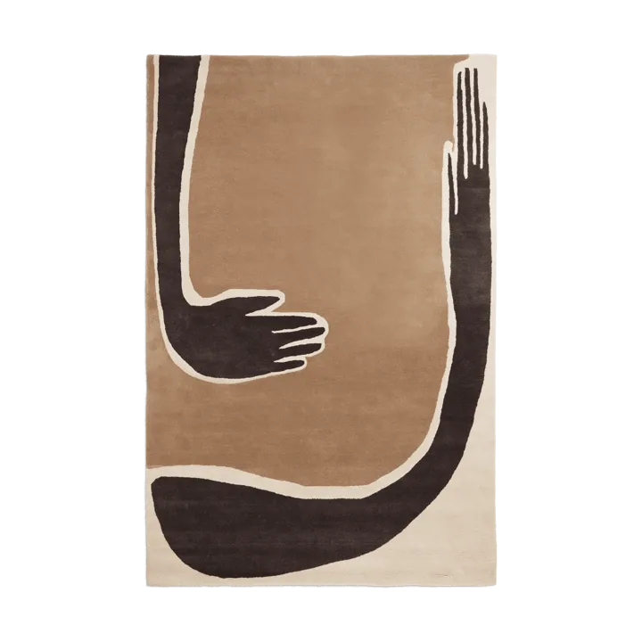Pose matta - Coffee-off white, 200x300 cm - Ferm Living