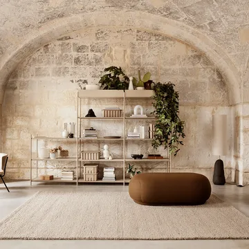 Punctual Perforated hylla 90 cm - oak oiled, cashmere - Ferm Living