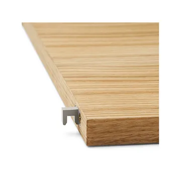 Punctual Perforated hylla 90 cm - oak oiled, light grey - Ferm Living
