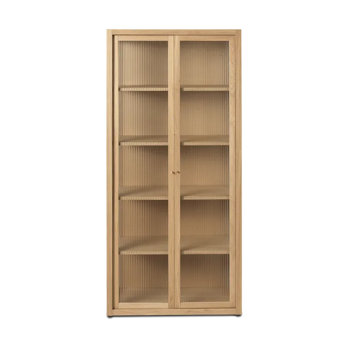 Reed vitrinskåp 70x155 cm - Natural oak - Ferm Living