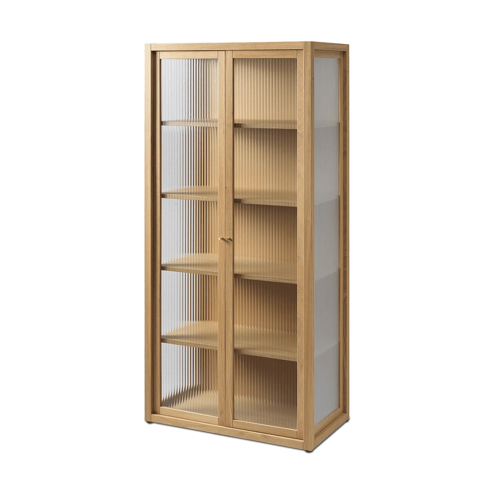 Reed vitrinskåp 70x155 cm, Natural oak Ferm Living