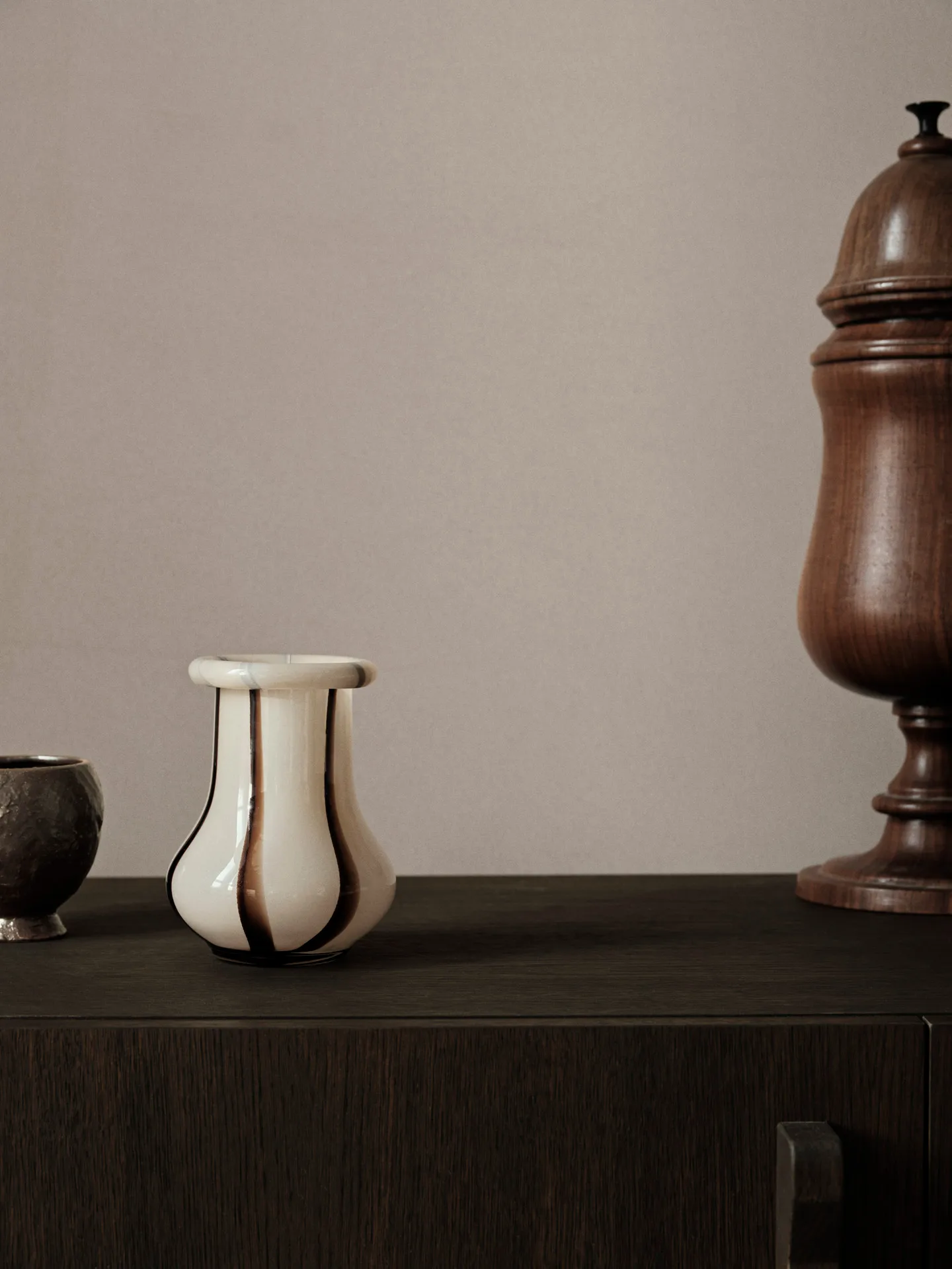 Riban vas 15 cm, Cream Ferm Living