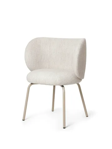 Rico dining chair bouclé - Off-white-cashmere - Ferm Living
