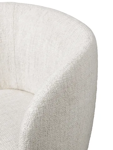 Rico dining chair swivel bouclé - Off-white - Ferm Living