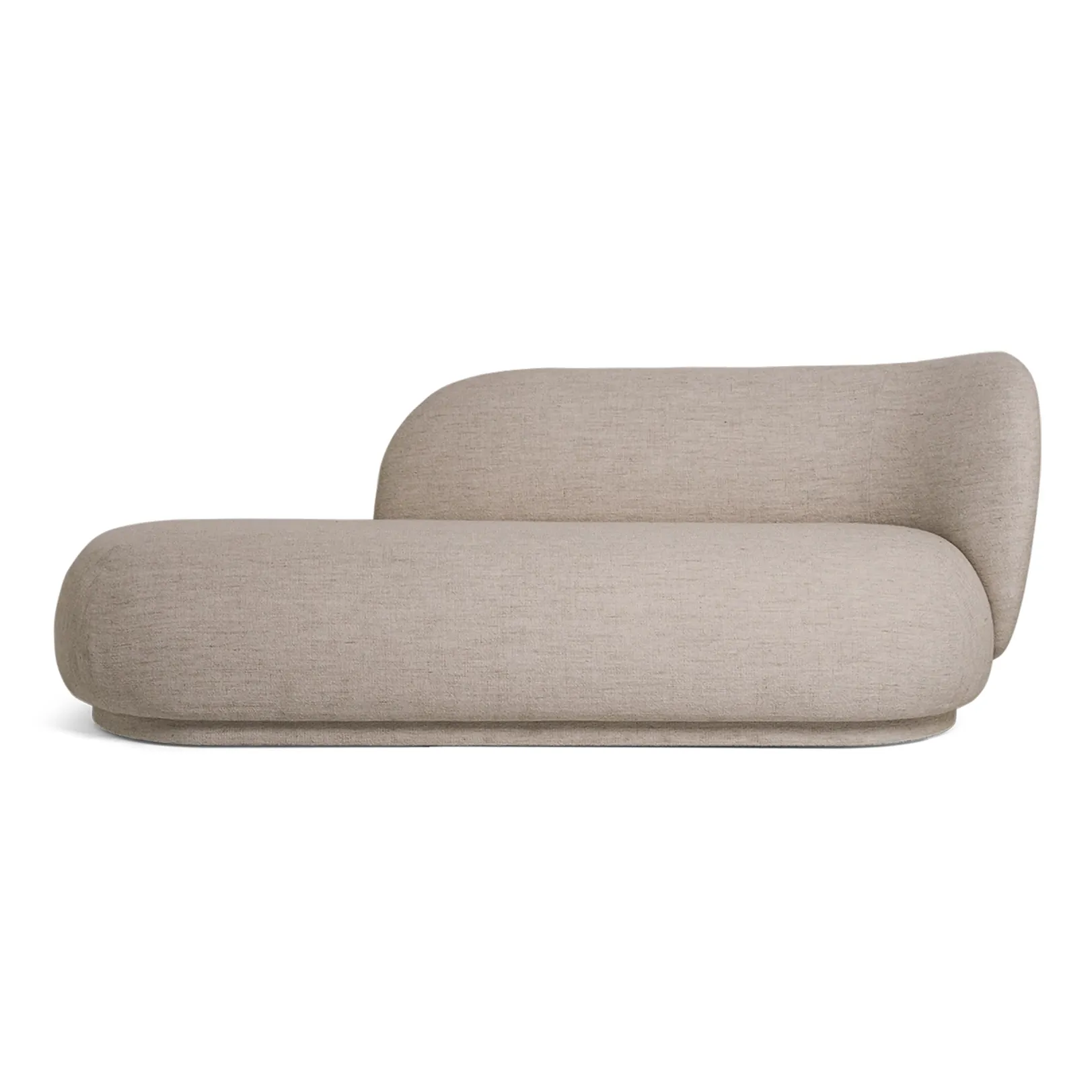 Rico divan schäslong bouclé höger, Bouclé sand Ferm Living