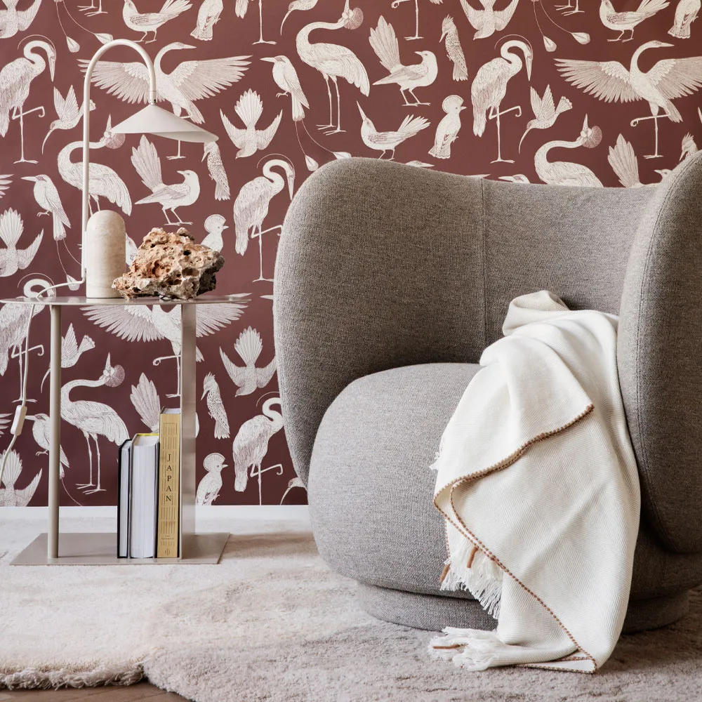 Rico lounge chair fåtölj, brown, brushed Ferm Living