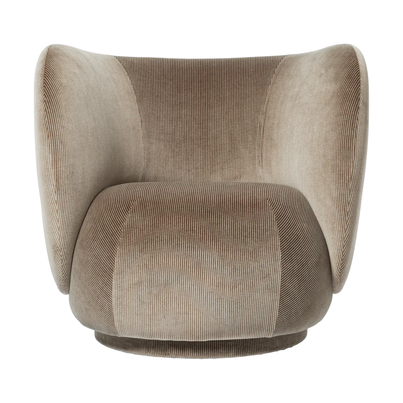 Rico lounge chair fåtölj, Devoré velvet-Flint grey Ferm Living