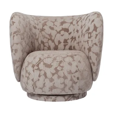 Rico lounge chair fåtölj swivel - Cilla-Taupe - Ferm Living