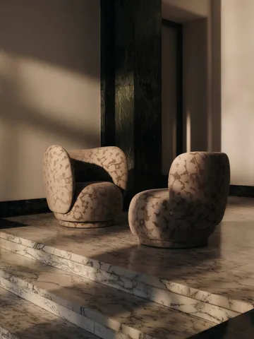 Rico lounge chair piccolo fåtölj - Cilla-Taupe - Ferm Living