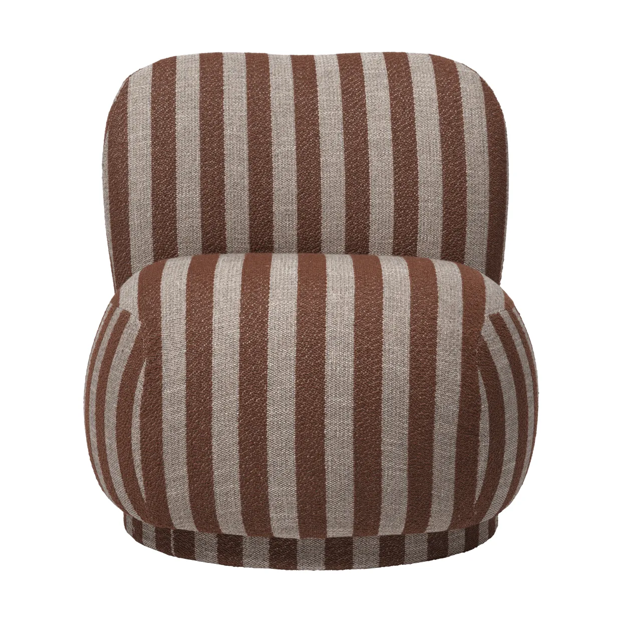 Rico lounge chair piccolo fåtölj, Louisiana, Sand-chocolate Ferm Living