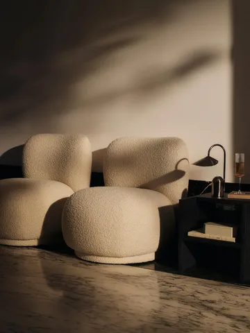 Rico lounge chair piccolo fåtölj - Nordic Bouclé-Off-white - Ferm Living
