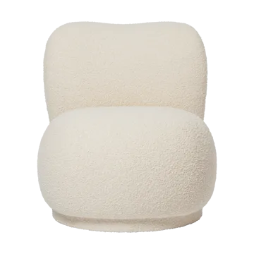 Rico lounge chair piccolo fåtölj swivel - Nordic Bouclé-Off-white - Ferm Living