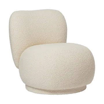 Rico lounge chair piccolo fåtölj swivel - Nordic Bouclé-Off-white - Ferm Living