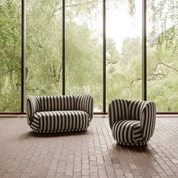 Rico soffa 2-sits - Louisiana sand black - Ferm Living