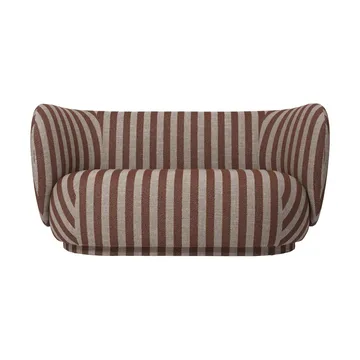 Rico soffa 2-sits - Louisiana, Sand-chocolate - Ferm Living