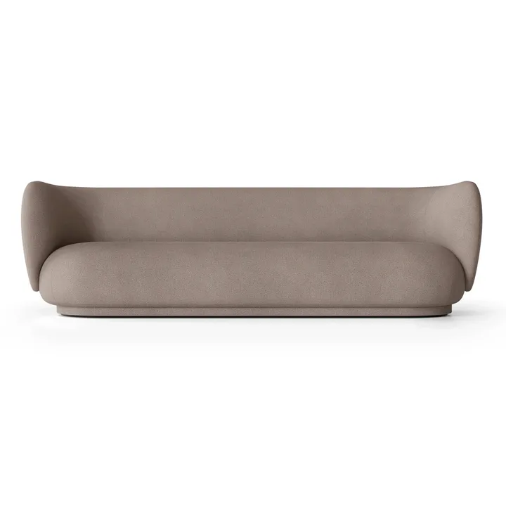 Rico soffa 4-sits - Brushed warm grey - Ferm Living
