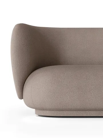 Rico soffa 4-sits - Brushed warm grey - Ferm Living