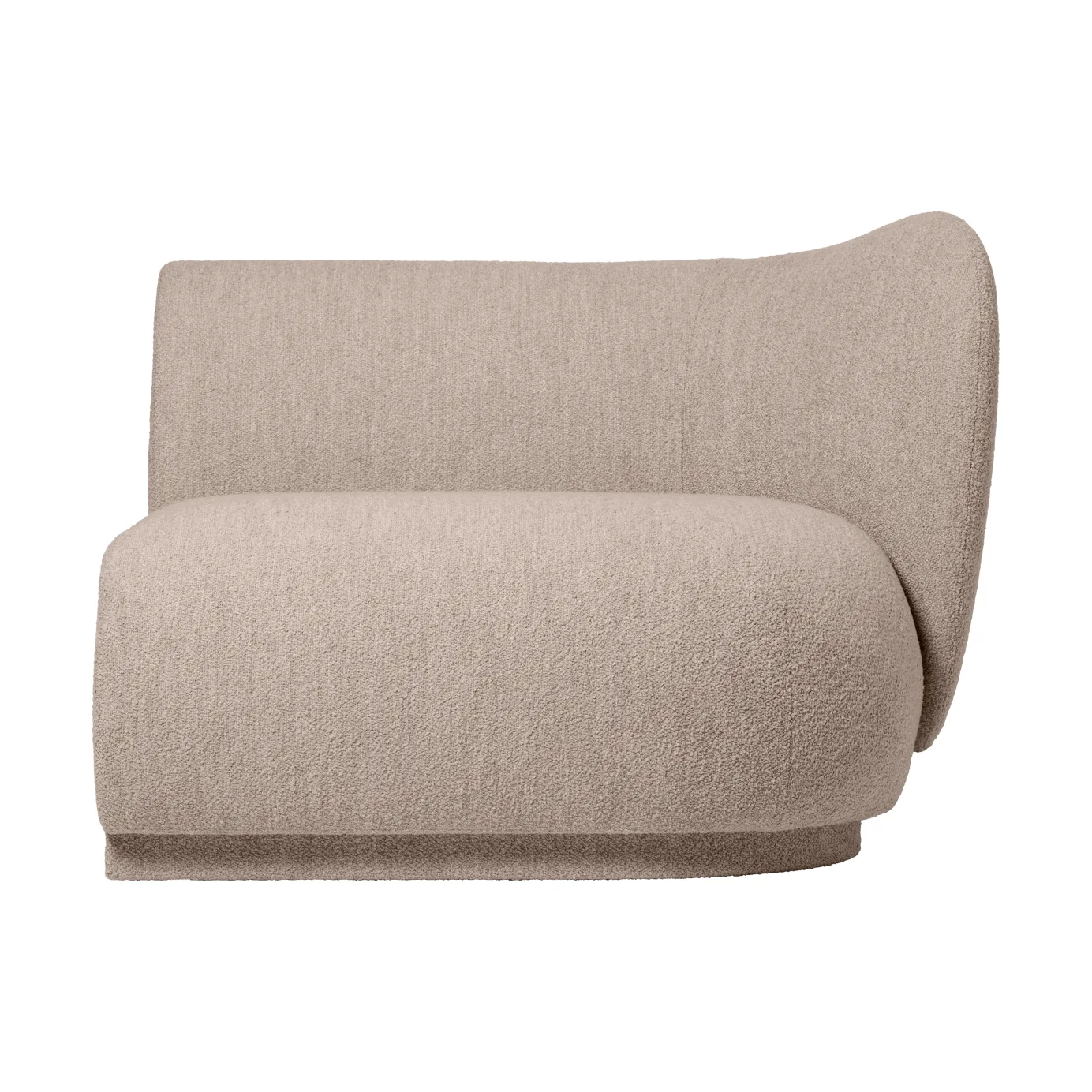 Rico soffmodul armrest R Soft Bouclé, Natural Ferm Living