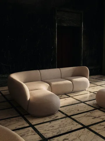 Rico soffmodul center Soft Bouclé - Natural - Ferm Living