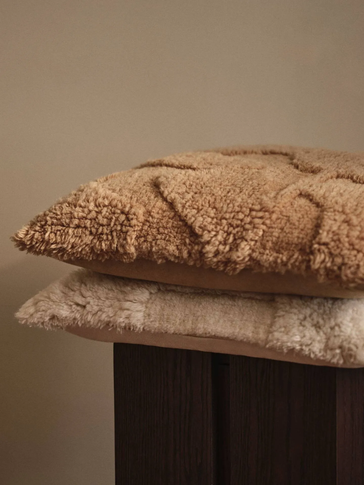 Rime tufted kudde, Off-white, 50x50 cm Ferm Living