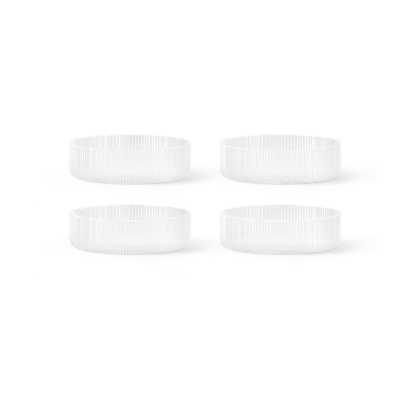 Ripple frukostskål 4-pack, Frosted Ferm Living