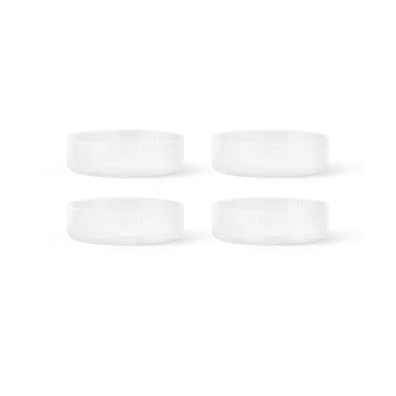 Ripple frukostskål 4-pack - Frosted - Ferm Living