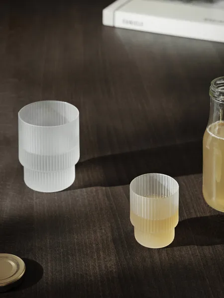 Ripple glas small 6 cl 4-pack, Frosted Ferm Living