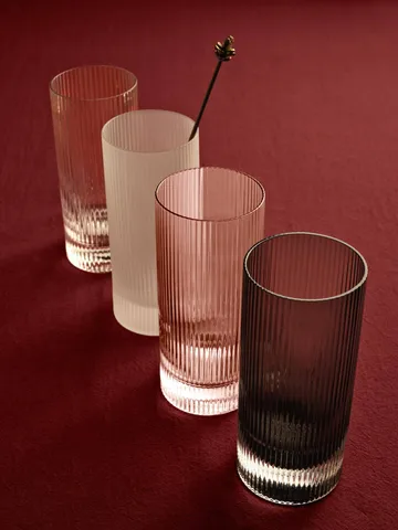 Ripple Highball glas 48 cl 2-pack - Blush - Ferm Living