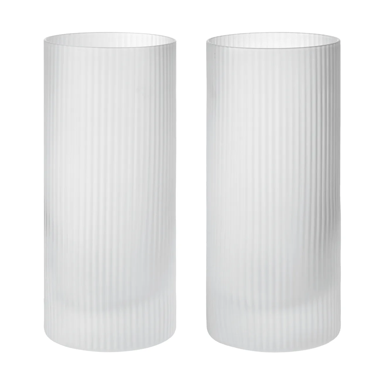 Ripple Highball glas 48 cl 2-pack, Frosted Ferm Living