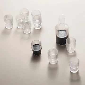 Ripple karaff - klar - Ferm Living