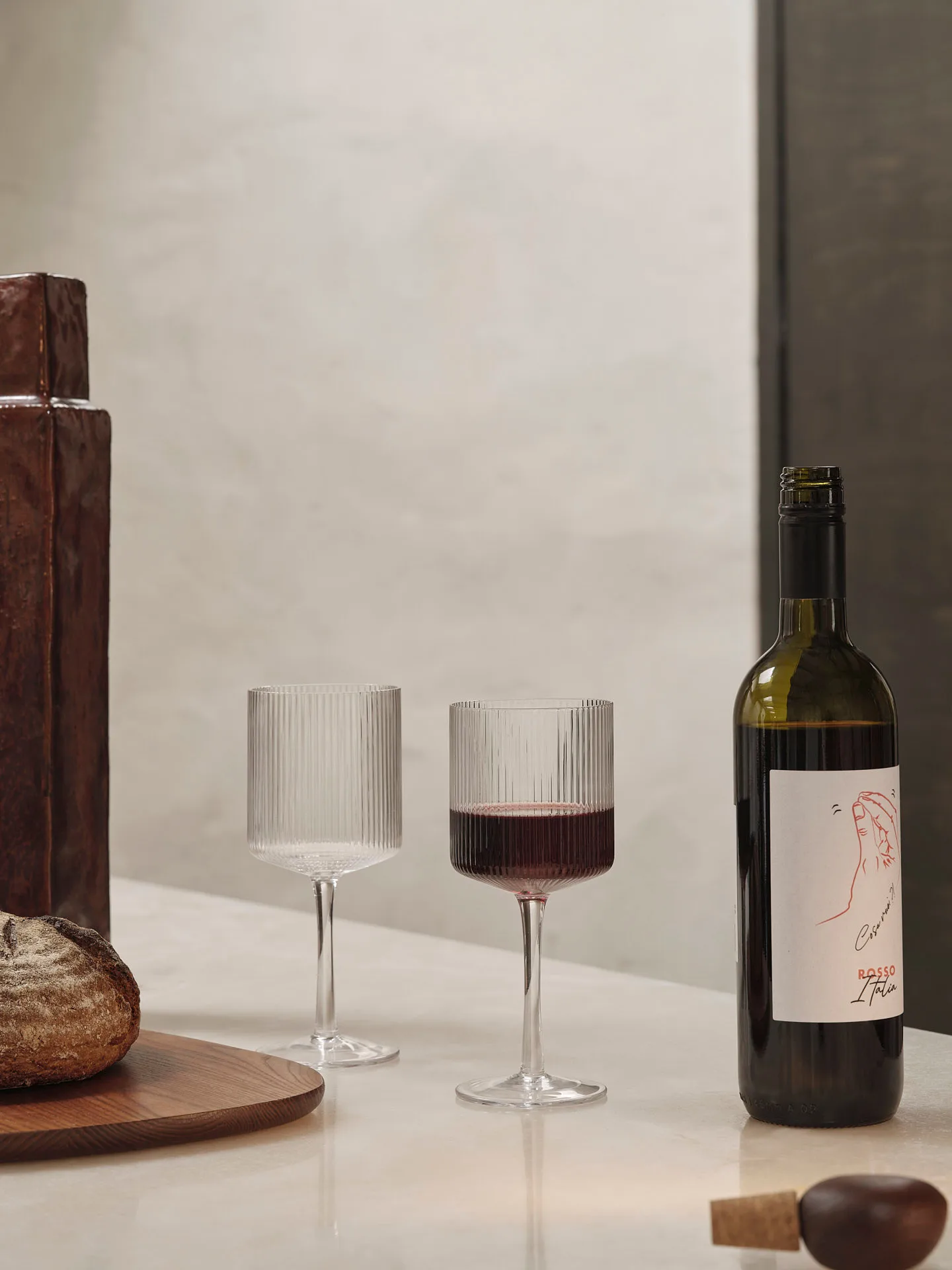 Ripple karaff och glasset 17 delar - Klar Ferm Living