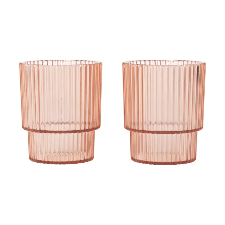 Ripple kids glas - Blush, 2-pack - Ferm Living