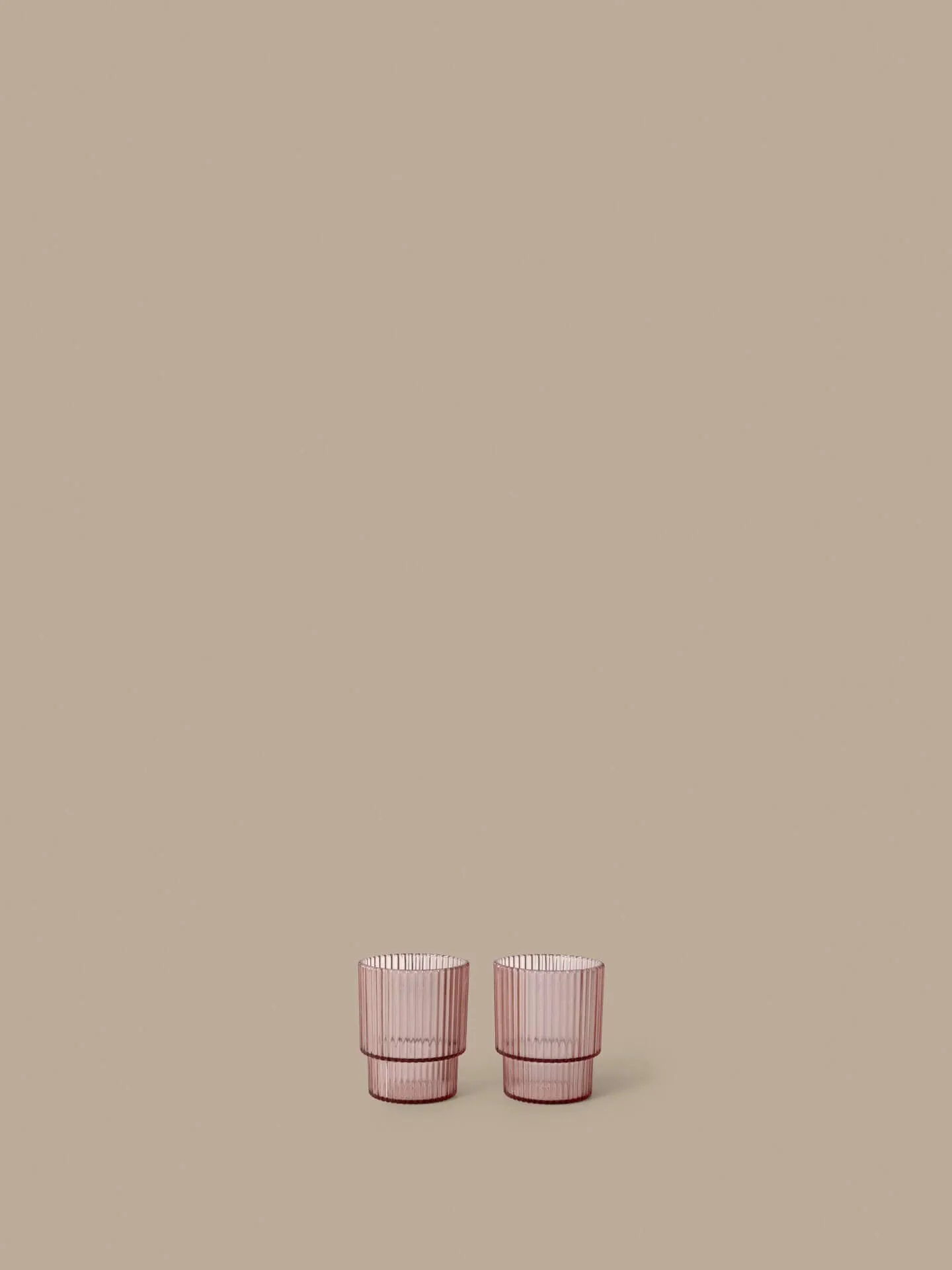 Ripple kids glas, Blush, 2-pack Ferm Living