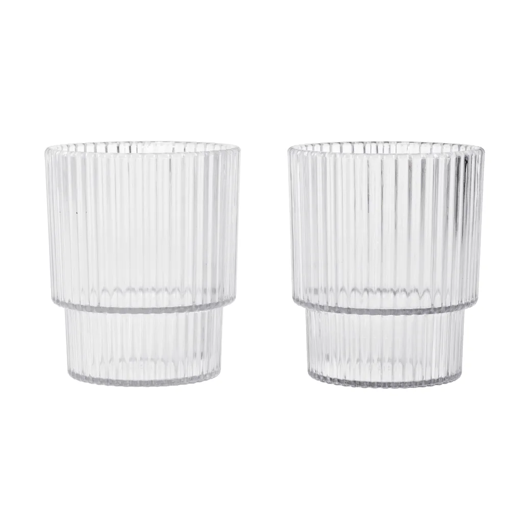 Ripple kids glas, Clear, 2-pack Ferm Living
