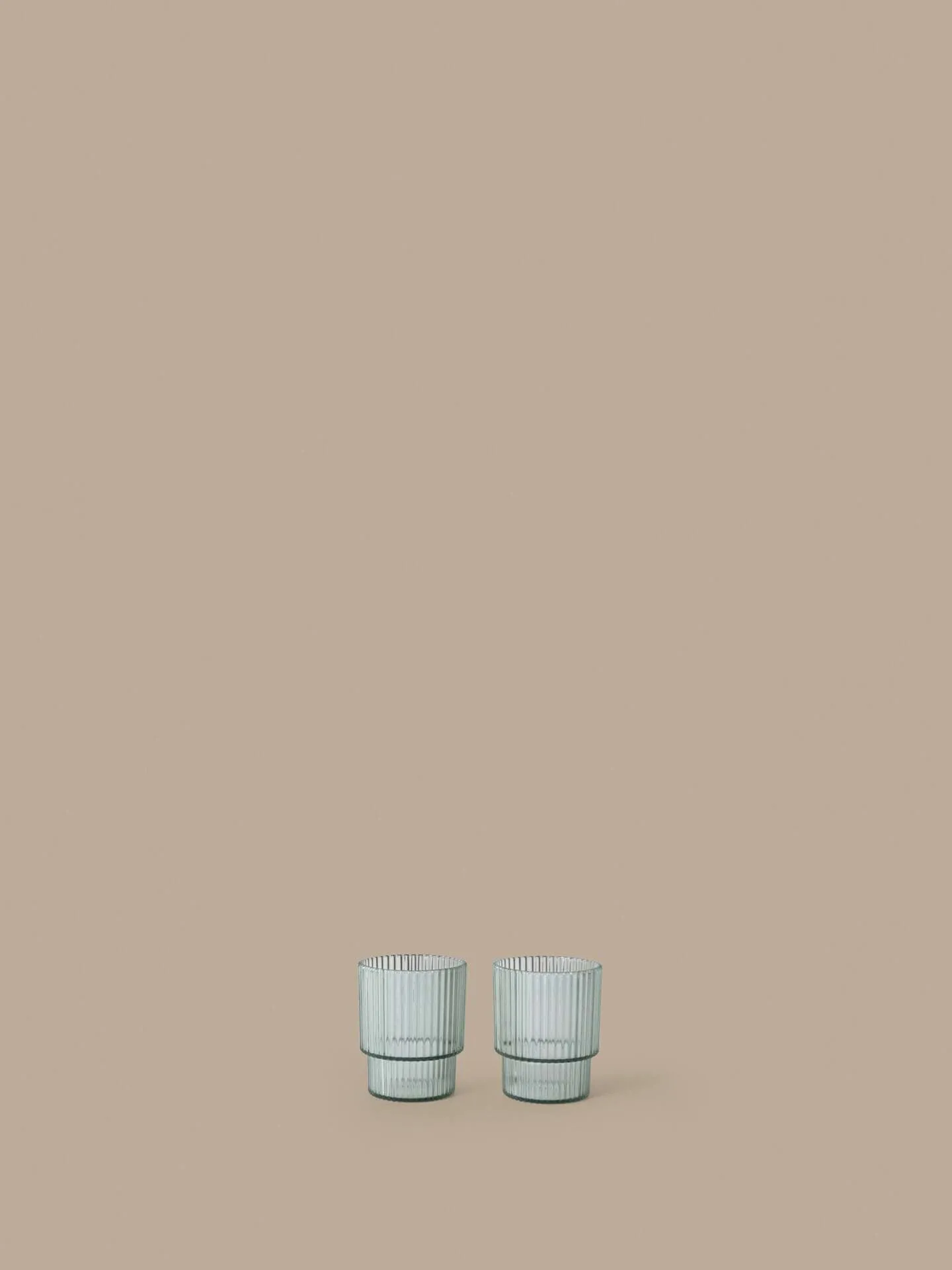 Ripple kids glas, Tea green, 2-pack Ferm Living