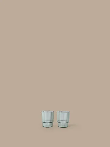 Ripple kids glas - Tea green, 2-pack - Ferm Living