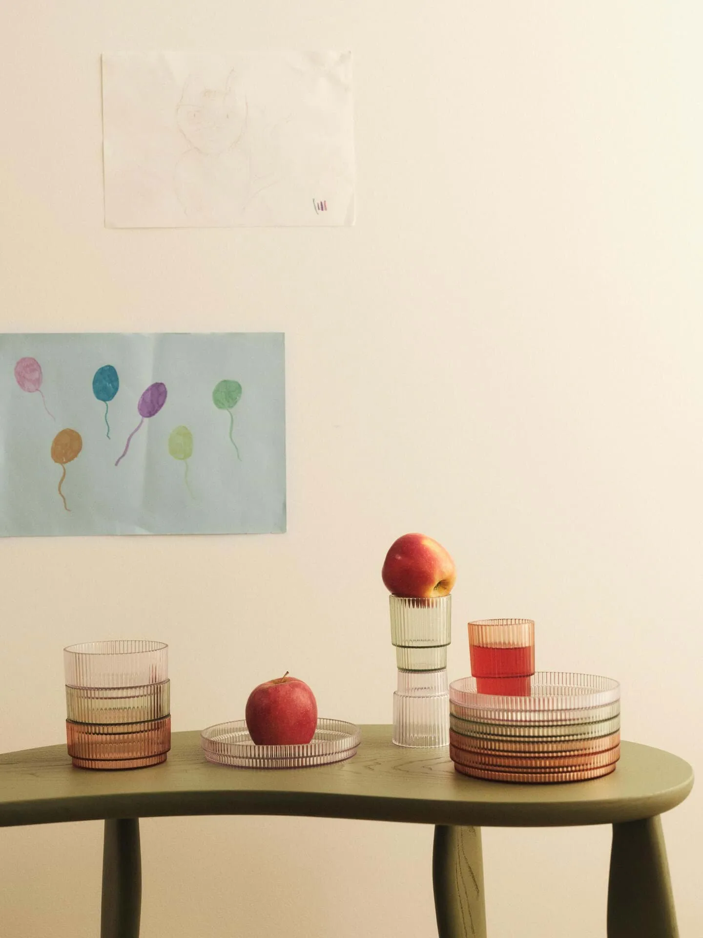 Ripple kids skål, Clear, 2-pack Ferm Living