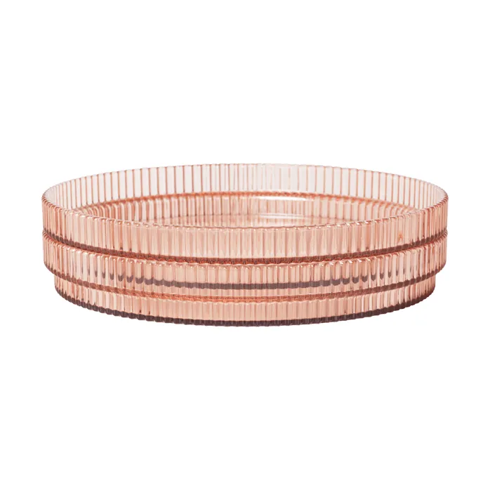 Ripple kids tallrik, Blush, 2-pack Ferm Living