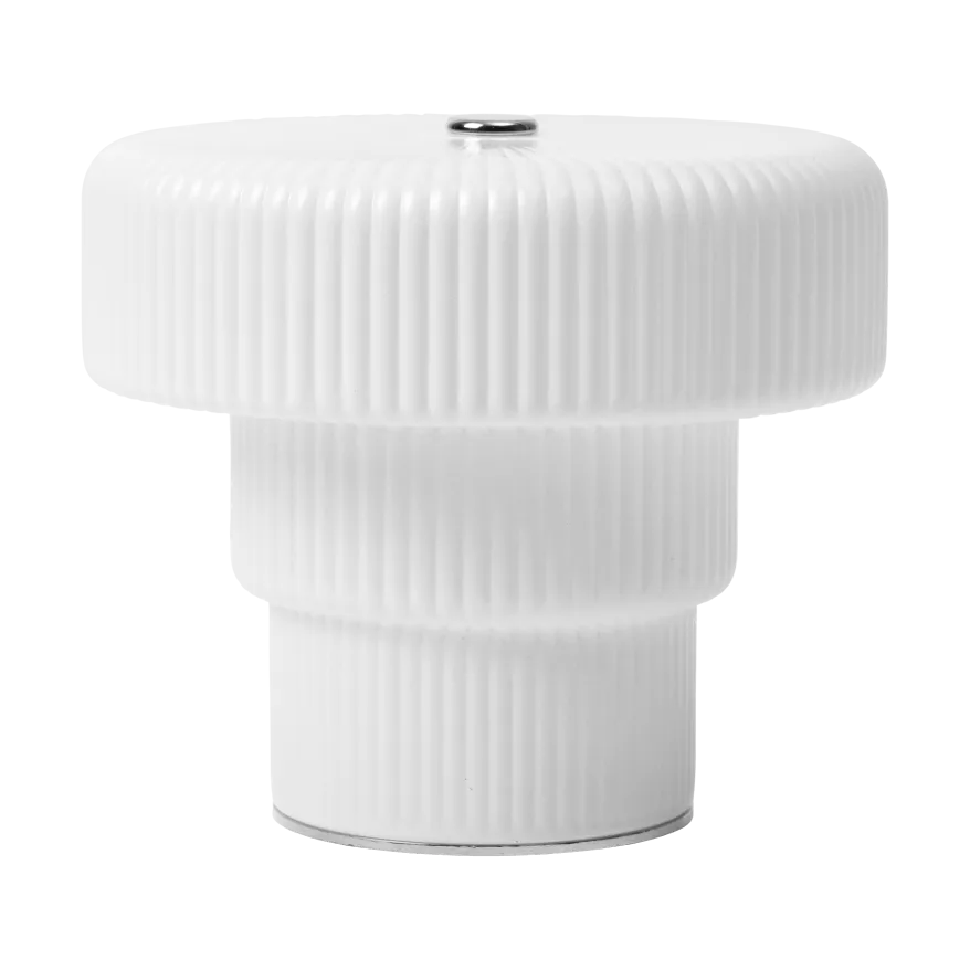 Ripple portabel bordslampa, White, 10 cm Ferm Living