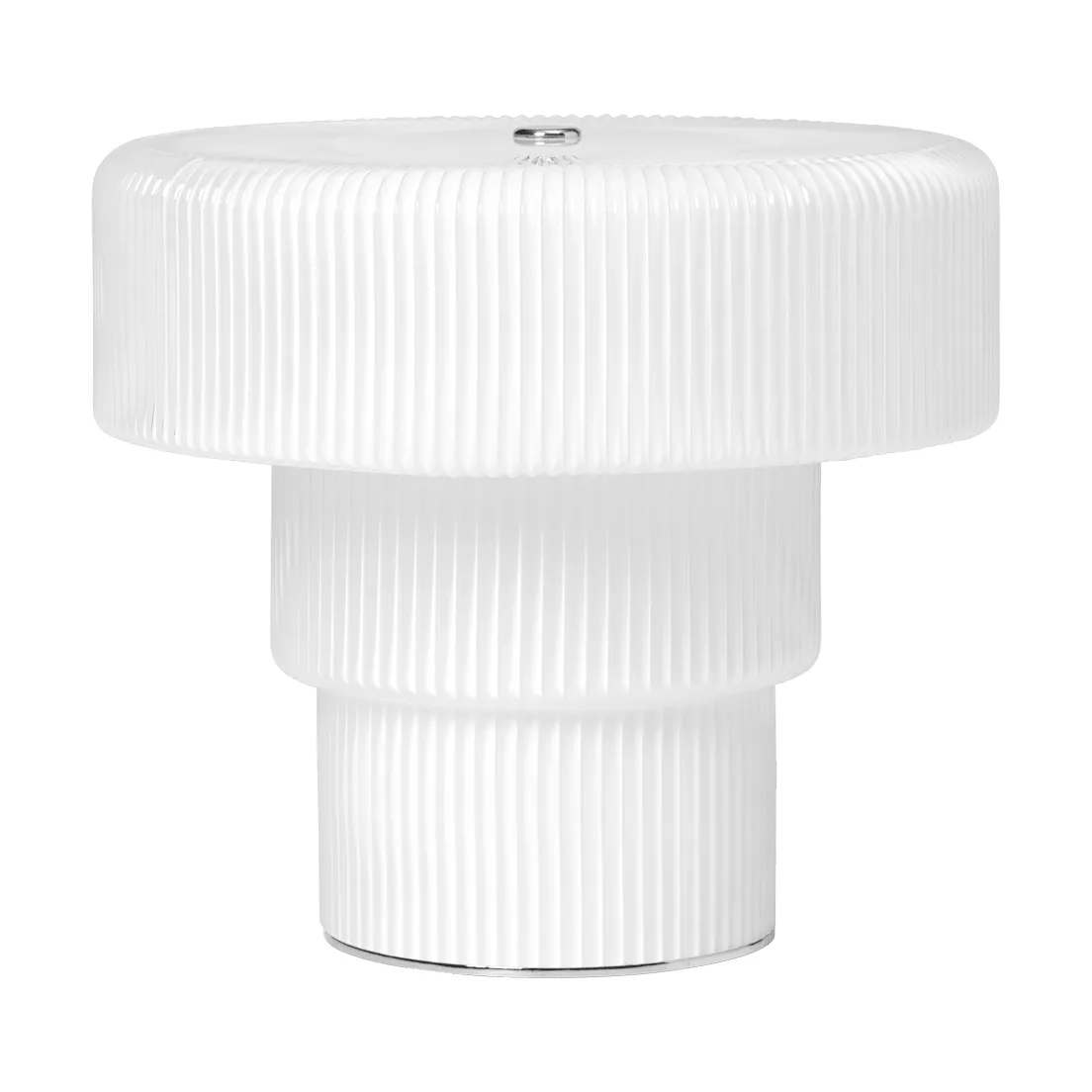 Ripple portabel bordslampa, White, 16,5 cm Ferm Living