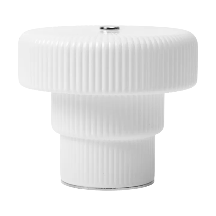 Ripple portabel bordslampa - White (vit), 10 cm - Ferm Living