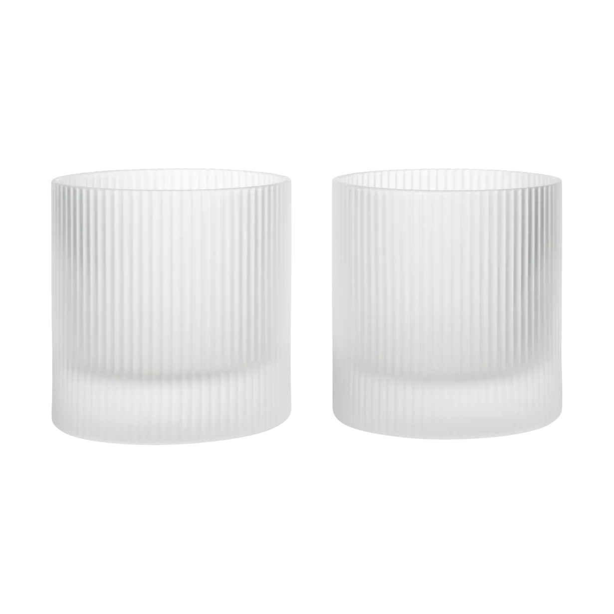 Ripple tumbler glas 25 cl 2-pack, Frosted Ferm Living