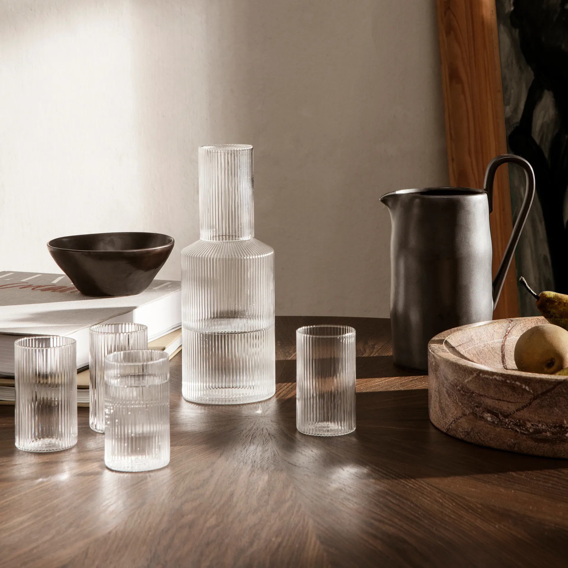 Ripple verrines serveringsglas 14 cl 4-pack, Clear Ferm Living