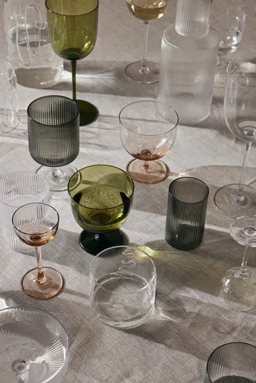 Ripple verrines serveringsglas 14 cl 4-pack - Smoked grey - Ferm Living