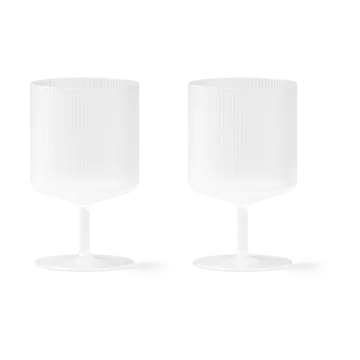 Ripple vinglas 2-pack - Frosted - Ferm Living