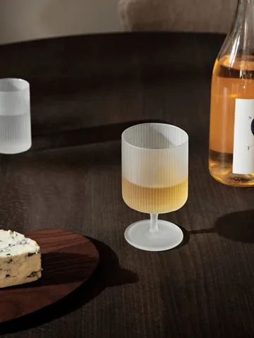Ripple vinglas 2-pack - Frosted - Ferm Living
